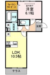 岡山駅 バス39分  岡南産婦人科入口下車：停歩2分 1階の物件間取画像